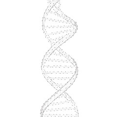 Image showing DNA chain vector illustration.