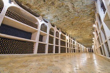 Image showing Wine cellars in winery