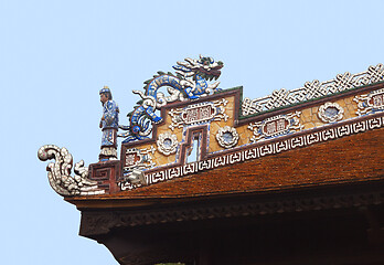 Image showing Dragon on a temple roof