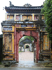 Image showing The Gate to the Citadel of the Imperial City in Hue, Vietnam