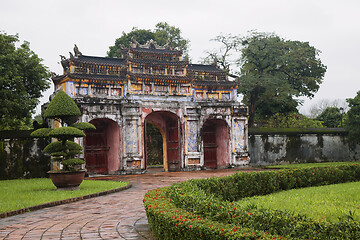 Image showing The Gate to the Citadel of the Imperial City in Hue, Vietnam