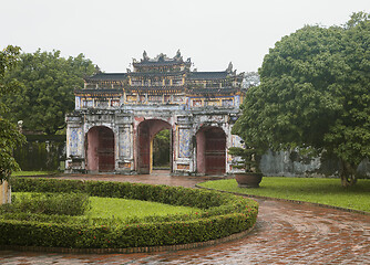 Image showing The Gate to the Citadel of the Imperial City in Hue, Vietnam