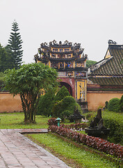 Image showing The Gate to the Citadel of the Imperial City in Hue, Vietnam