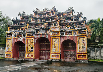 Image showing The Gate to the Citadel of the Imperial City in Hue, Vietnam