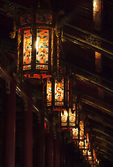 Image showing Glass Chinese lanterns