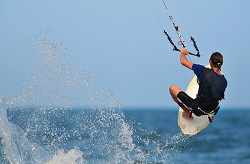 Image showing kite surfer