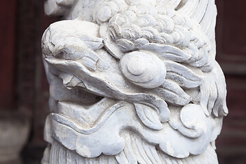 Image showing Dragon decoration in Imperial Palace in Hue, Vietnam