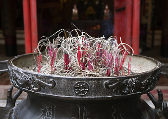 Image showing Incence burner in Ngoc Son temple, Hanoi