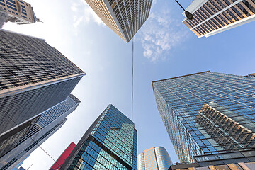 Image showing Looking Up Hong Kong