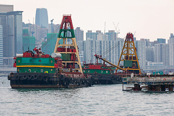 Image showing Crane Barge