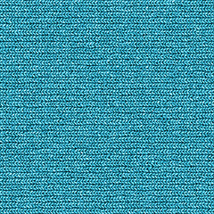 Image showing Blue wool knit texture