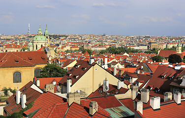 Image showing Beautiful aerial view of old Prague