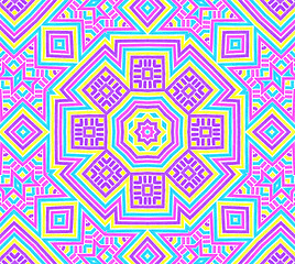 Image showing Background with bright colorful concentric pattern