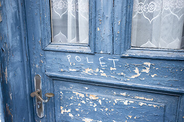 Image showing Old Blue Door