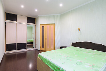 Image showing Interior of a small bedroom in an apartment for rent