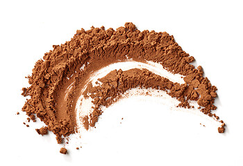 Image showing cocoa powder isolated on white background