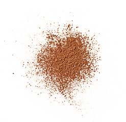 Image showing cocoa powder isolated on white background
