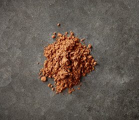 Image showing heap of cocoa powder