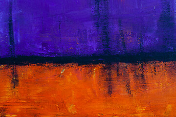 Image showing Purple and orange grunge colored texture background.
