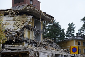 Image showing ruins of a demolished house