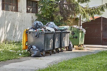 Image showing Garbage Container Full