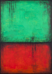 Image showing Green and red grunge colored texture background.