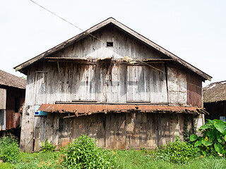 Image showing Deserted wooden house in Myeik, Myanmar