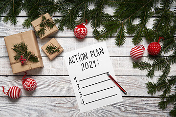 Image showing New 2020 Year action plan