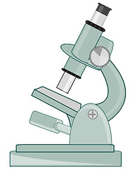 Image showing Scientific tools microscope for increase and studies microorganism