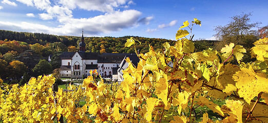 Image showing Monastery Ebersbach in autumn