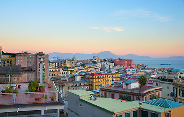 Image showing Naples at twilight, Italy