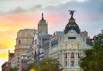 Image showing Madrid landmarks, Spain