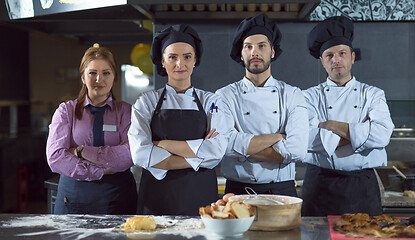 Image showing Portrait of group chefs