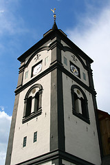 Image showing Old church tower