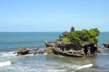 Image showing Tanah Lot Temple in the sea, Bali, Indonesia.