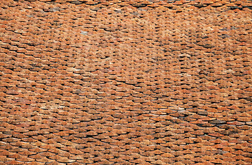 Image showing Red tiling, texture