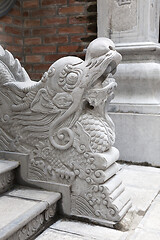 Image showing Dragon-shaped handrail in Hanoi, Vietnam