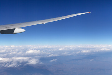 Image showing View from an airplane