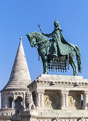 Image showing King Stephen horse statue in Budapest