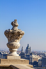 Image showing View from above on St. Stephen Basilica in Budapest