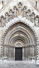 Image showing Facade of Jak Church in Budapest