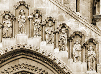 Image showing Facade of Jak Church in Budapest