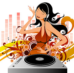 Image showing music girl