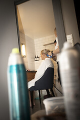 Image showing Bride Getting Styled Up