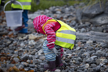 Image showing Picking up Plastic Waste