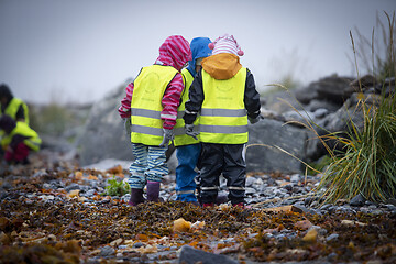 Image showing Picking up Plastic Waste