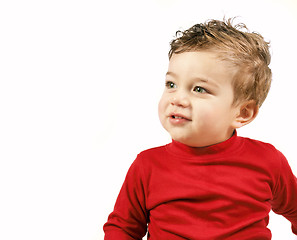 Image showing Child looking sideways