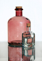 Image showing Two Glass Bottles