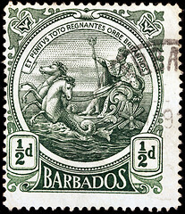 Image showing Old Barbados Stamp