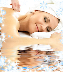 Image showing massage pleasure in water